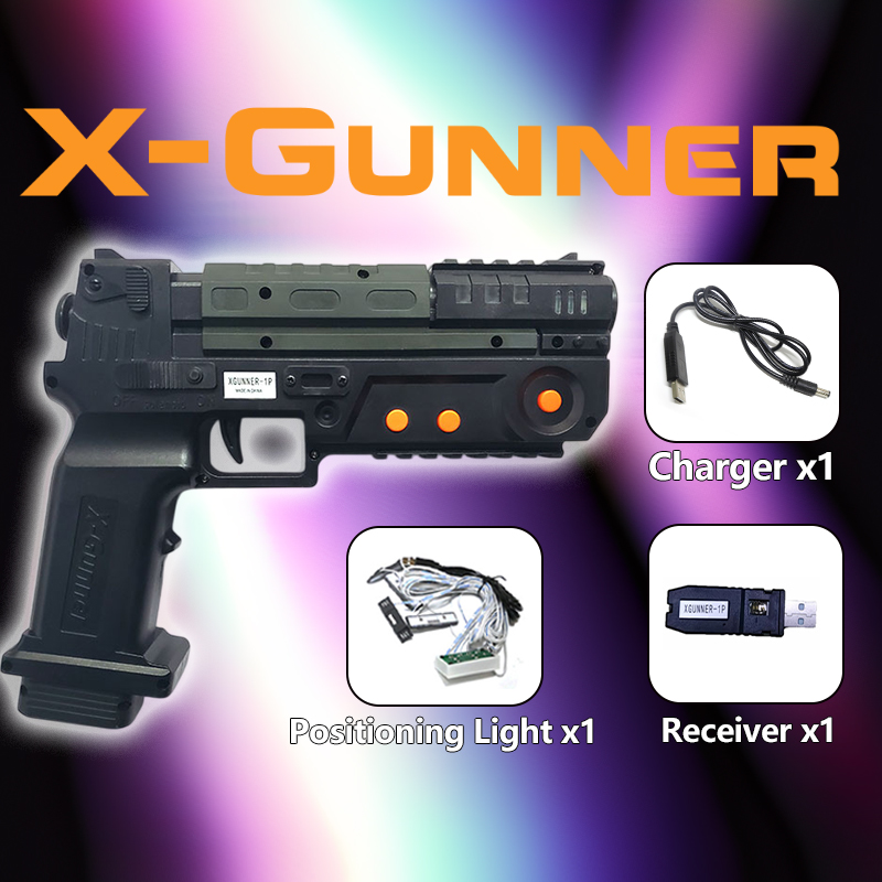 Gun Shooting Arcade - Pistolet lumineux sans fil X-GUNNER pour